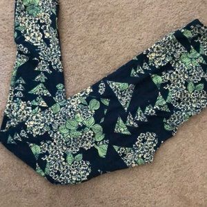 TC green floral leggings